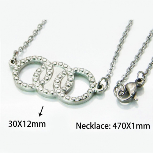 Wholesale Stainless Steel 316L Necklace (Popular) NO.#BC54N0407JL