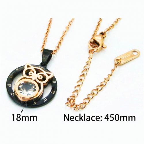 Wholesale Stainless Steel 316L Animal Style Necklace NO.#BC76N0496KLY