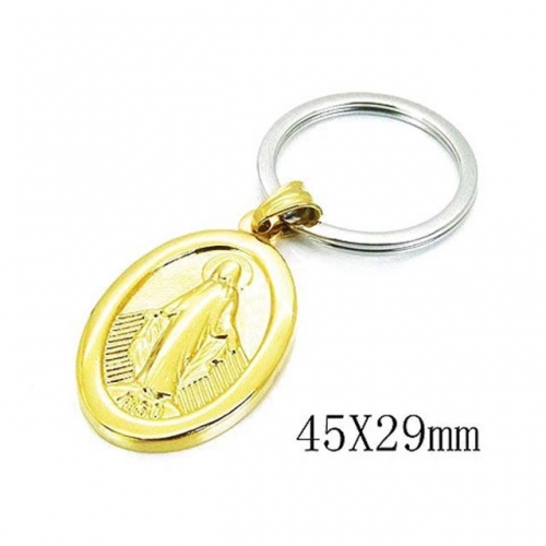 Wholesale Stainless Steel 316L Fashion Keychain NO.#BC64P0108PD