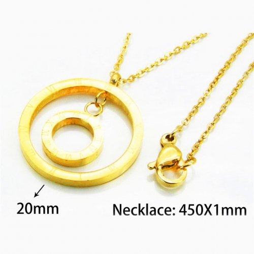 Wholesale Stainless Steel 316L Necklace (Popular) NO.#BC54N0337LL