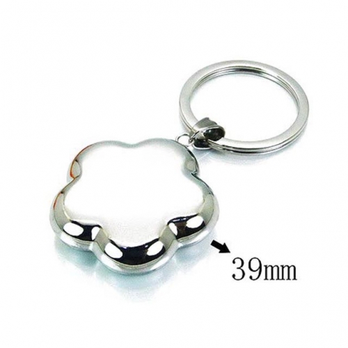 Wholesale Stainless Steel 316L Fashion Keychain NO.#BC64P0100HSS