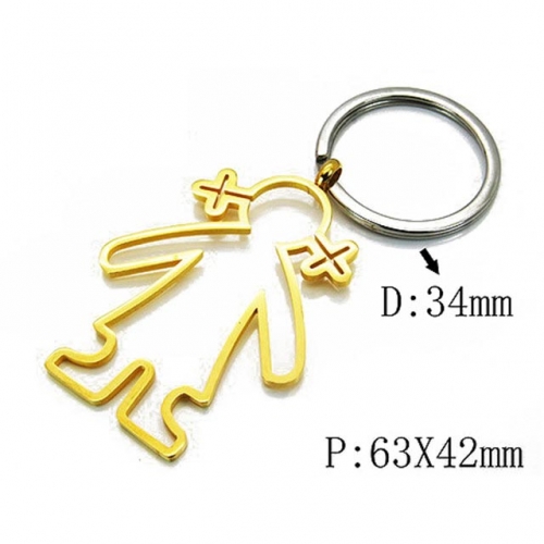 Wholesale Stainless Steel 316L Fashion Keychain NO.#BC64A0112HJX