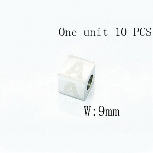 Wholesale Stainless Steel 316L Square Beads Fitting NO.#BC59A0007HPU