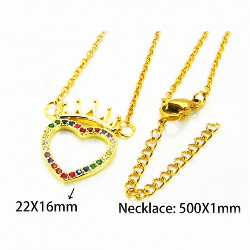 Wholesale Stainless Steel 316L Necklace (Lover Pendant) NO.#BC54N0602HZL