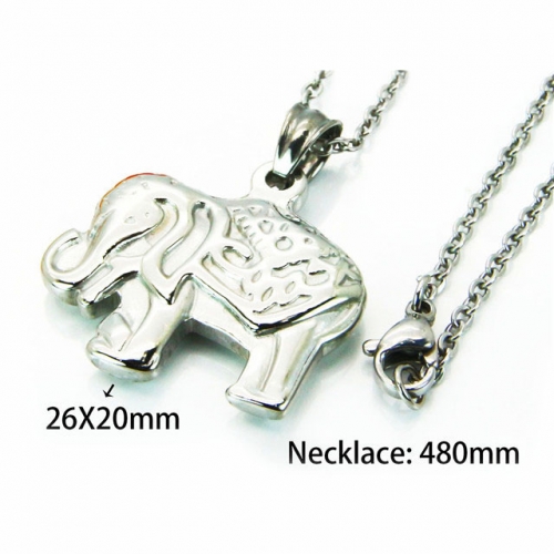 Wholesale Stainless Steel 316L Animal Style Necklace NO.#BC81N0066PQ