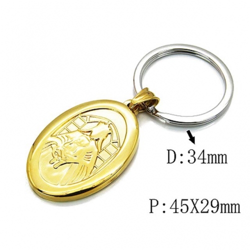 Wholesale Stainless Steel 316L Fashion Keychain NO.#BC64A0106PW