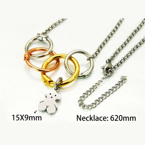 Wholesale Stainless Steel 316L Animal Style Necklace NO.#BC90N0033HME