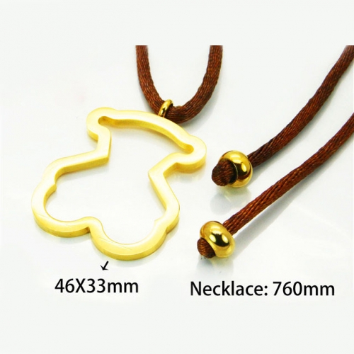 Wholesale Stainless Steel 316L Animal Style Necklace NO.#BC90N0006PE