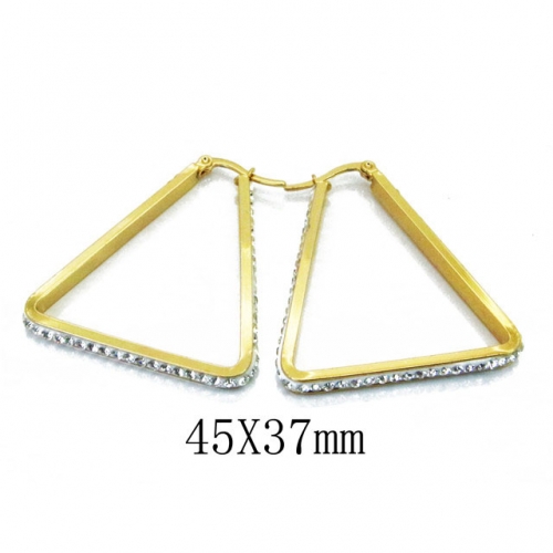 Wholesale Stainless Steel 316L Crystal or Zircon Earrings NO.#BC60E0277KO