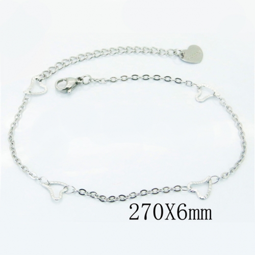 Wholesale Stainless Steel 316L Fashion Anklets NO.#BC81B0596JA