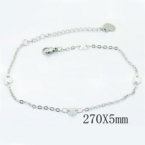 Wholesale Stainless Steel 316L Fashion Anklets NO.#BC81B0597JA