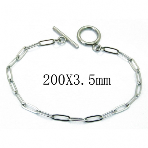 Wholesale Stainless Steel 316L Chain Bracelets NO.#BC70B0625IL