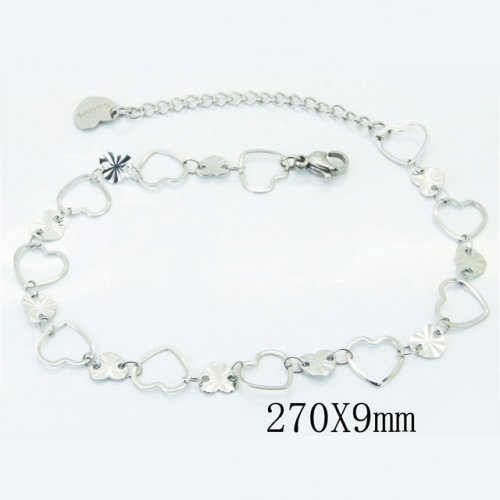Wholesale Stainless Steel 316L Fashion Anklets NO.#BC81B0615JLF