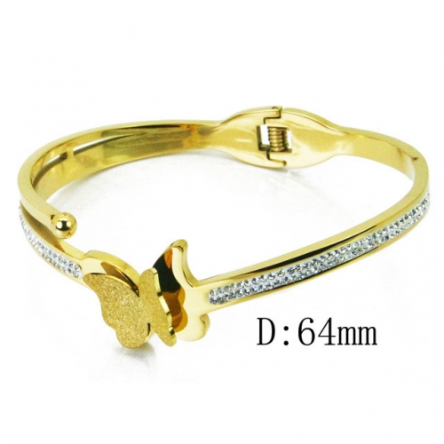 Wholesale Crystal/Zircon Stainless steel 316L CZ Bangles NO.#BC19B0240HOC