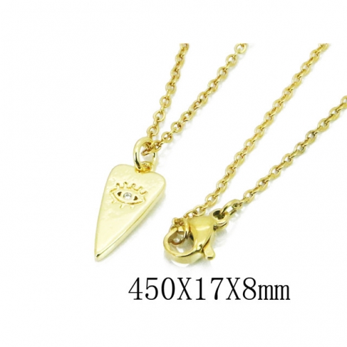 Wholesale Stainless Steel 316L Necklace (Religion Pendant) NO.#BC35N0539OR