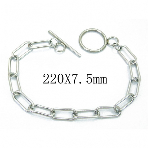 Wholesale Stainless Steel 316L Chain Bracelets NO.#BC70B0617JE