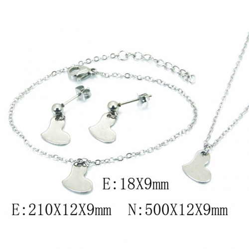 Wholesale Stainless Steel 316L Jewelry Love Sets NO.#BC59B1665LF
