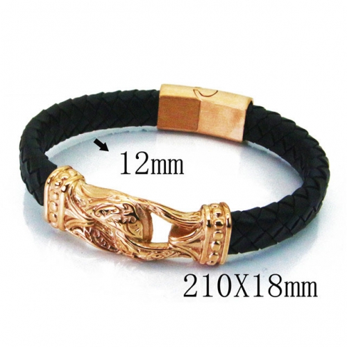 BC Wholesale Jewelry Fashion Leather Bracelet NO.#BC55B0741HMF