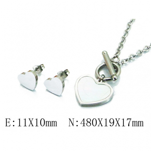 Wholesale Stainless Steel 316L Jewelry Love Sets NO.#BC64S1184HHS