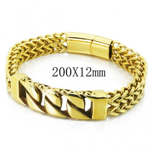 Wholesale Stainless Steel 316L Men's Bracelet NO.#BC23B0414INS