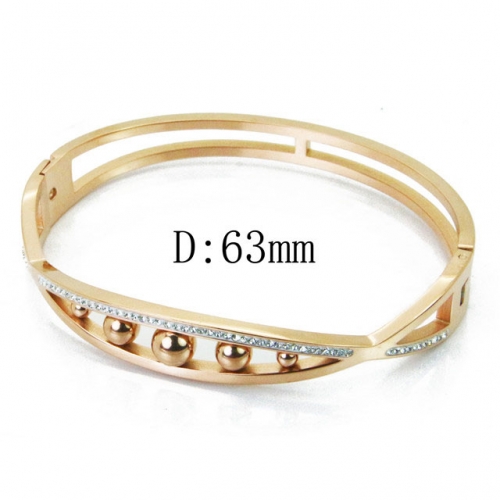 Wholesale Crystal/Zircon Stainless steel 316L CZ Bangles NO.#BC19B0238HOA