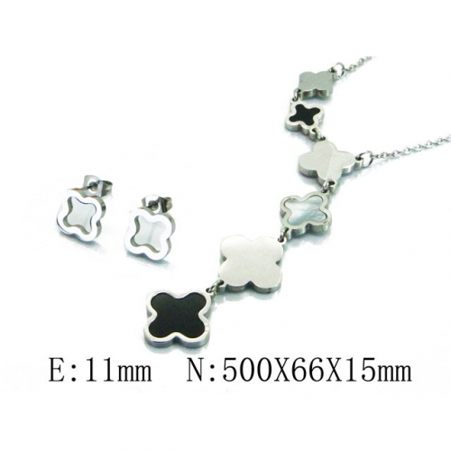 Wholesale Stainless Steel 316L Jewelry Shell Jewelry Sets NO.#BC64S1188HHZ