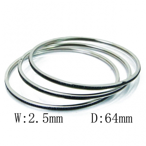 Wholesale Stainless Steel Bangles Sets NO.#BC19B0180HPS