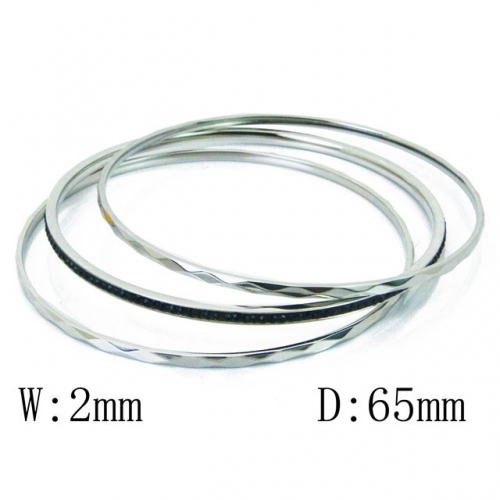 Wholesale Stainless Steel Bangles Sets NO.#BC19B0174HOR