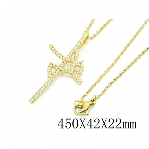 Wholesale Stainless Steel 316L Necklace (Fashion Pendant) NO.#BC35N0426H25