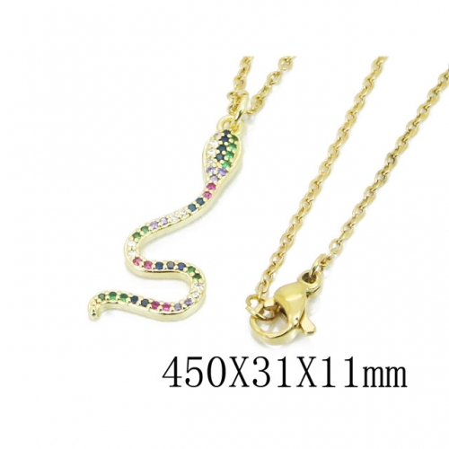 Wholesale Stainless Steel 316L Animal Style Necklace NO.#BC35N0428H25