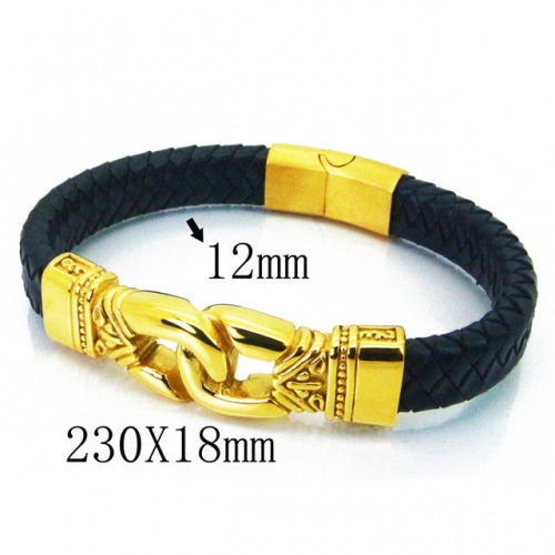 BC Wholesale Jewelry Fashion Leather Bracelet NO.#BC55B0753HMV