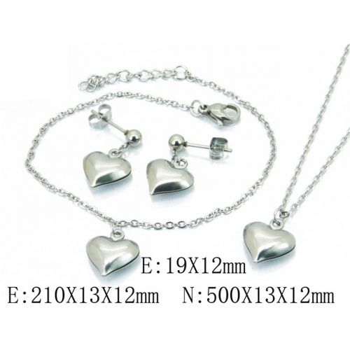 Wholesale Stainless Steel 316L Jewelry Love Sets NO.#BC59B1662NE