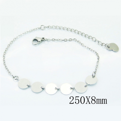 Wholesale Stainless Steel 316L Fashion Anklets NO.#BC81B0601IR