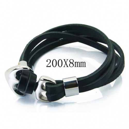 BC Wholesale Jewelry Fashion Leather Bracelet NO.#BC23B0403HJS