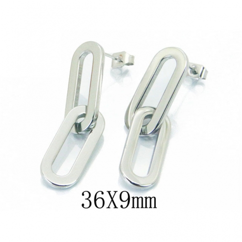 Wholesale Stainless Steel 316L Dangle Earrings NO.#BC06E1675LG