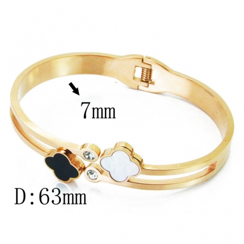 BaiChuan Wholesale Jewelry Stainless Steel 316L Shell Bangle NO.#BC19B0203HOR