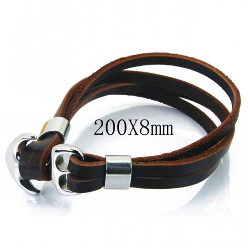 BC Wholesale Jewelry Fashion Leather Bracelet NO.#BC23B0402HJD