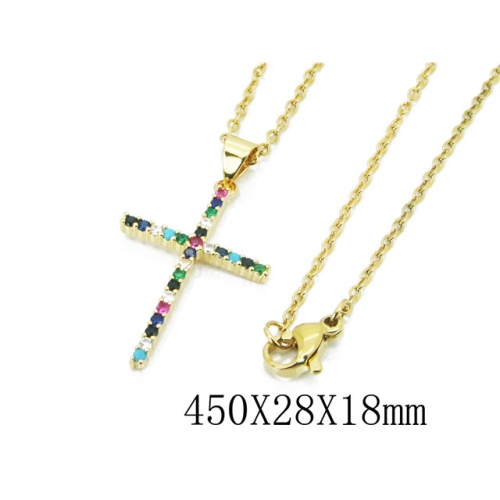 Wholesale Stainless Steel 316L Necklace (Religion Pendant) NO.#BC35N0443HSA