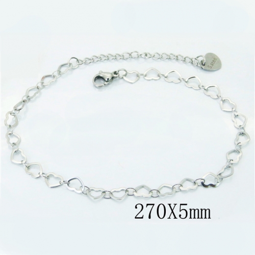 Wholesale Stainless Steel 316L Fashion Anklets NO.#BC81B0611JL