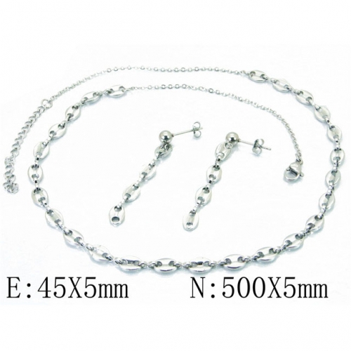 Wholesale Stainless Steel 316L Jewelry Popular Sets NO.#BC06S1038HIC