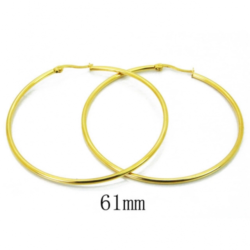 Wholesale Stainless Steel 316L Hoop Earrings NO.#BC64E0424LW