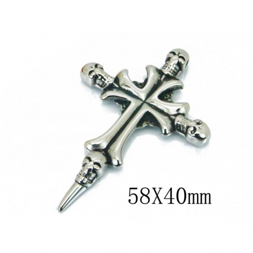 BC Wholesale Stainless Steel 316L Skull Pendants NO.#BC22P0789HIR