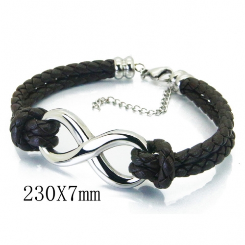 BC Wholesale Jewelry Fashion Leather Bracelet NO.#BC23B0404HJS
