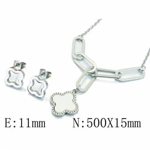 Wholesale Stainless Steel 316L Jewelry Shell Jewelry Sets NO.#BC64S1203HCC