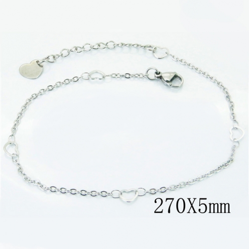 Wholesale Stainless Steel 316L Fashion Anklets NO.#BC81B0595JD