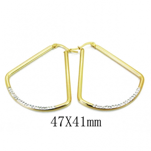 Wholesale Stainless Steel 316L Crystal or Zircon Earrings NO.#BC60E0214JM