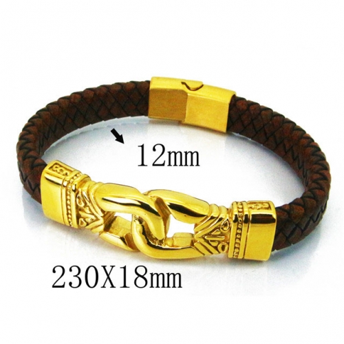 BC Wholesale Jewelry Fashion Leather Bracelet NO.#BC55B0754HMX