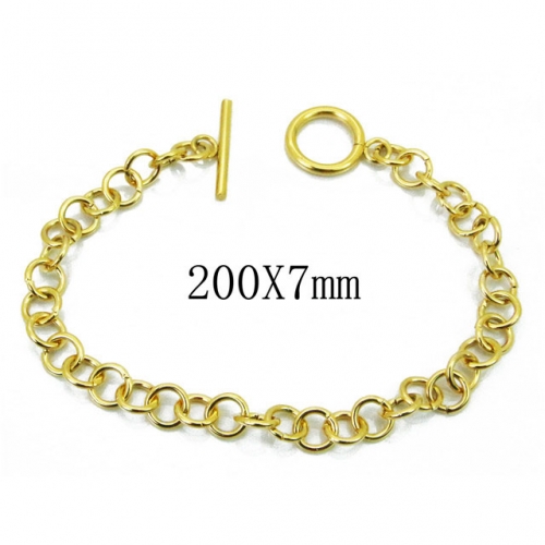 Wholesale Stainless Steel 316L Chain Bracelets NO.#BC70B0630JV