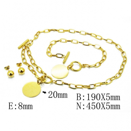 Wholesale Stainless Steel 316L Jewelry Popular Sets NO.#BC85S0318HLF