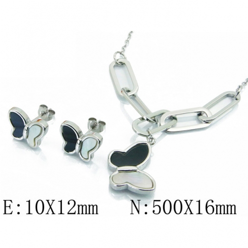 Wholesale Stainless Steel 316L Jewelry Sets (Animal Shape) NO.#BC64S1201HWE